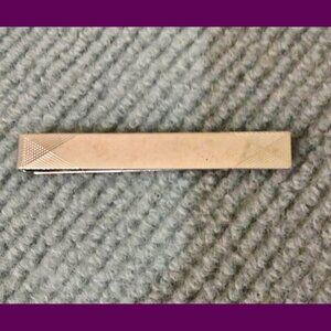 Swank Sterling Tie Clasp Clip Slide Vintage